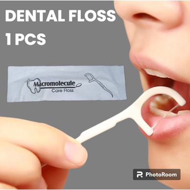 Tusuk Gigi Benang Dental Flos Steril Macromolecul carea Toothpick 1Pcs Floss Pembersih Kotoran Sela Bukan Oral B Doctor Bei 1 Pcs