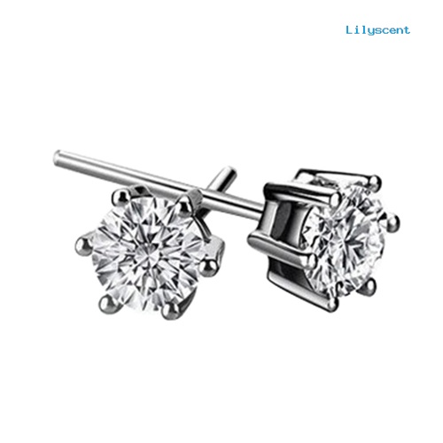 [LS]Wanita Pesta Pernikahan Cubic Zirconia Liontin Kalung Stud Earrings Set Perhiasan