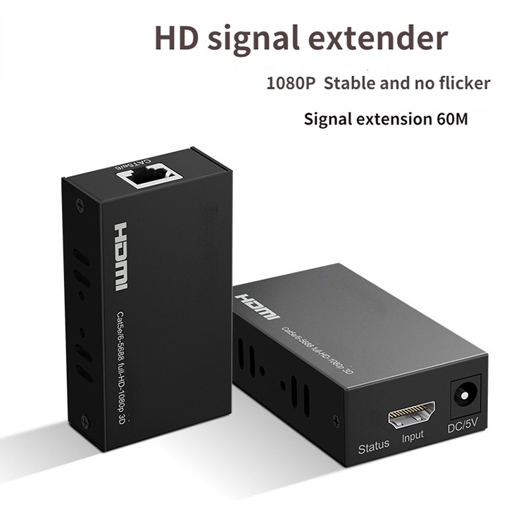 HDMI to LAN Extender RJ45 Ports LAN Network up to 60m