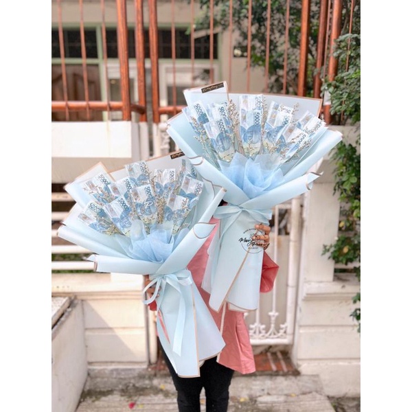 MONEY BOUQUET MODEL STANDING - Buket Uang Money Bouquet Jual Buket Uang Asli Kado Money Bucket Hadia
