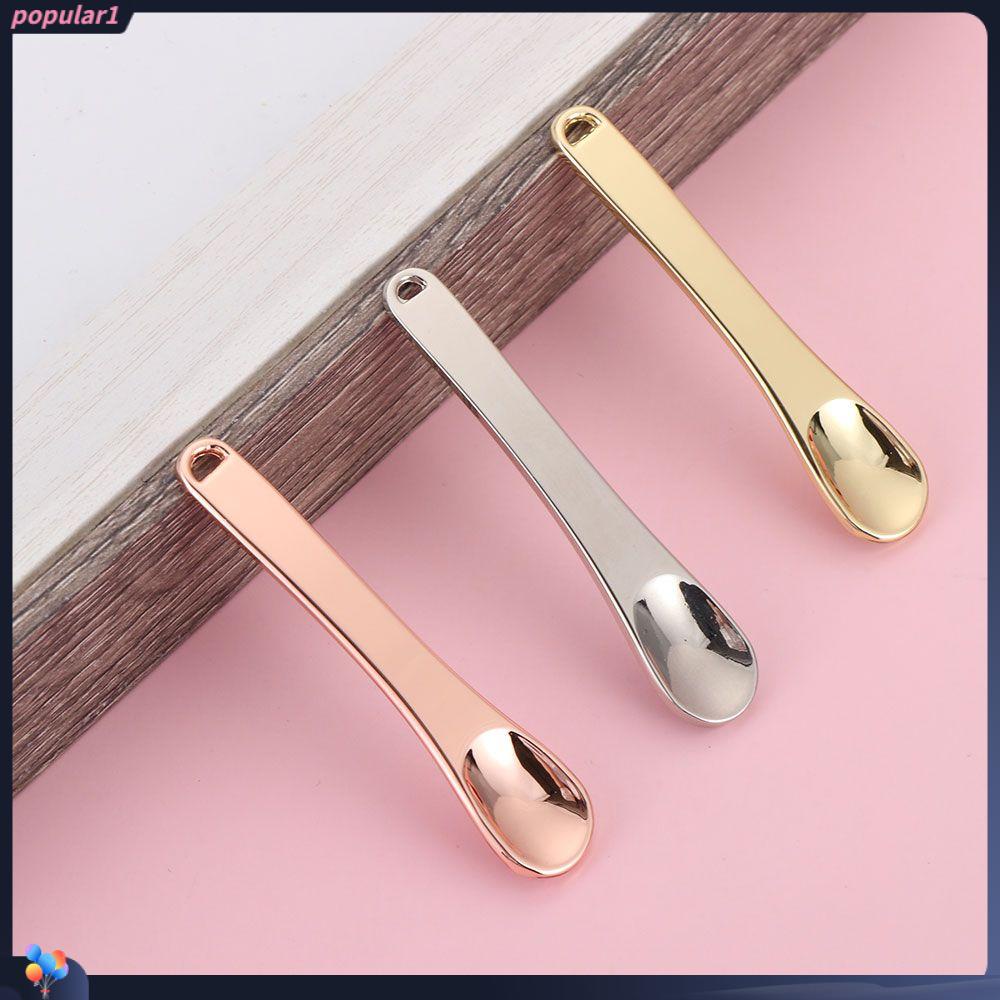 Populer Sendok Kosmetik Makeup Kecantikan Wajah Bahan Metal Reusable Scoop