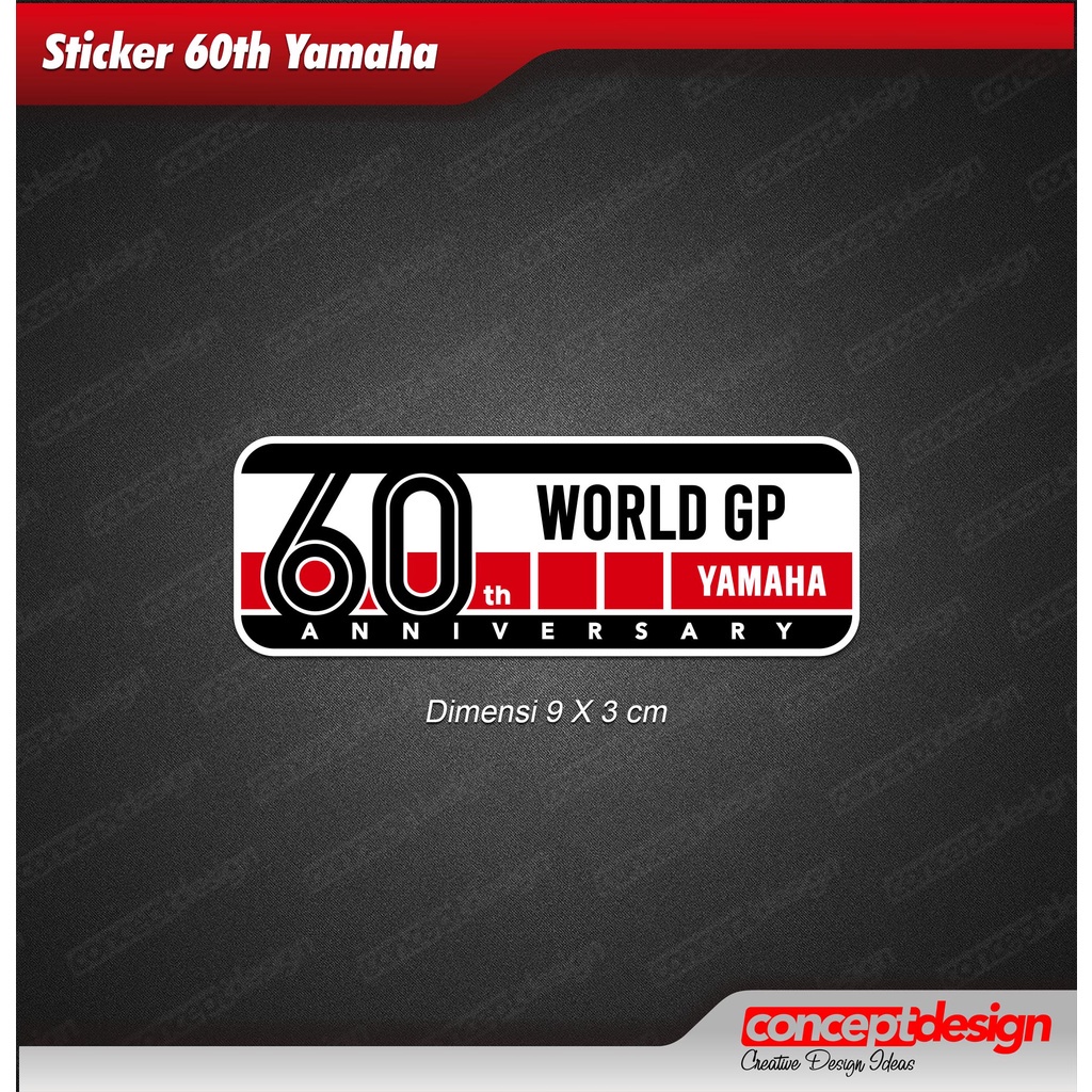 Sticker Yamaha 60th Anniversary