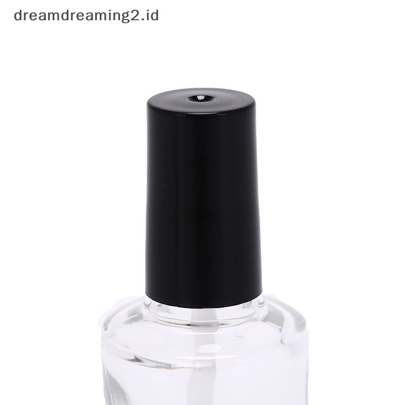 (drea) 1pc 10/15ml Botol Kutek Kosong Kaca Dengan Kuas nail oil glass bottles //