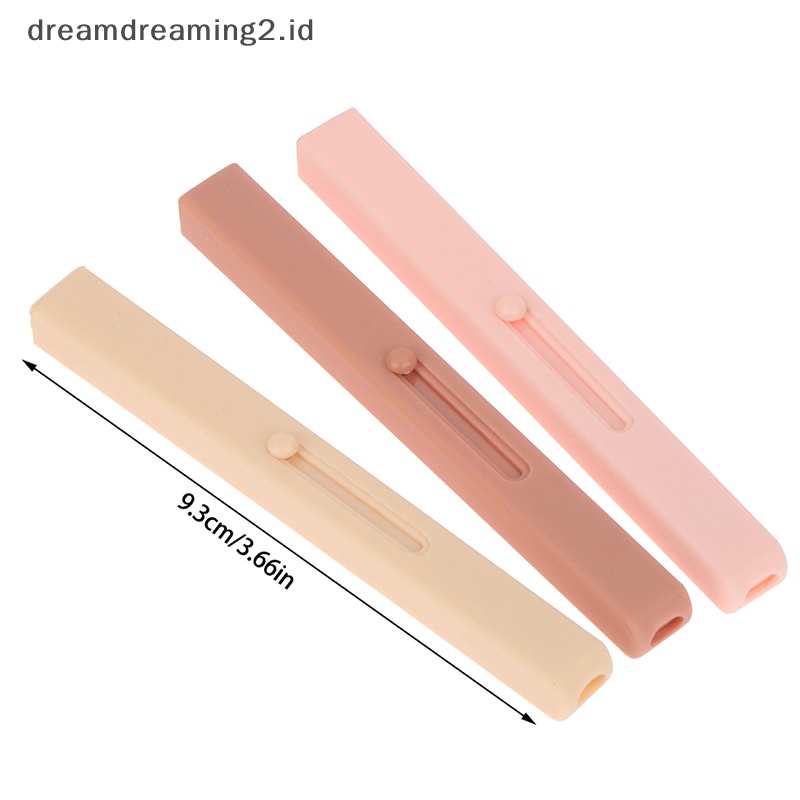 (drea) Portable Lip Brush Kuas Bibir Dengan Tutup Pelindung Alat Makeup Penutup Ditarik //