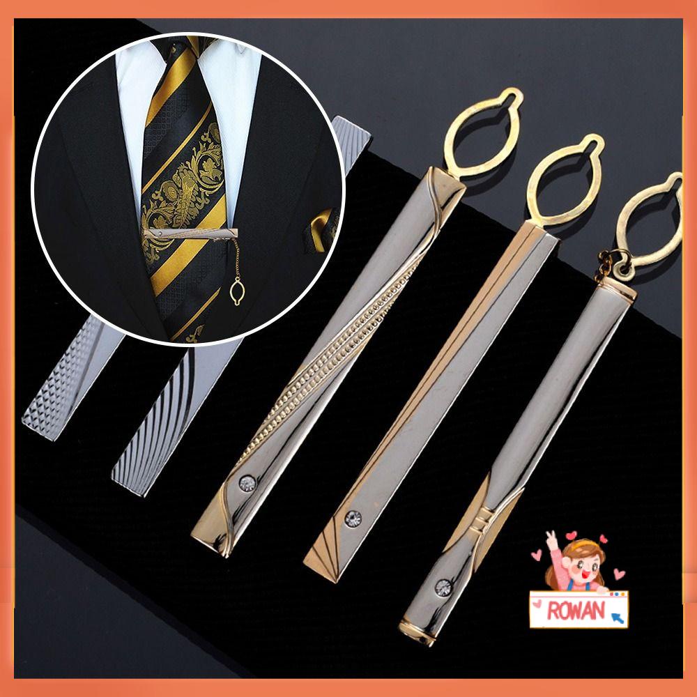 R-FLOWER Klip Dasi Bisnis Tie Pin Perhiasan Pernikahan Bar Bros Clasp