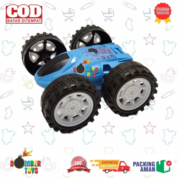 MAINAN ANAK MOBIL ZAP 360 4WD FRICTION POWER JUNGKIR BALIK CRAWLER DUA SISI