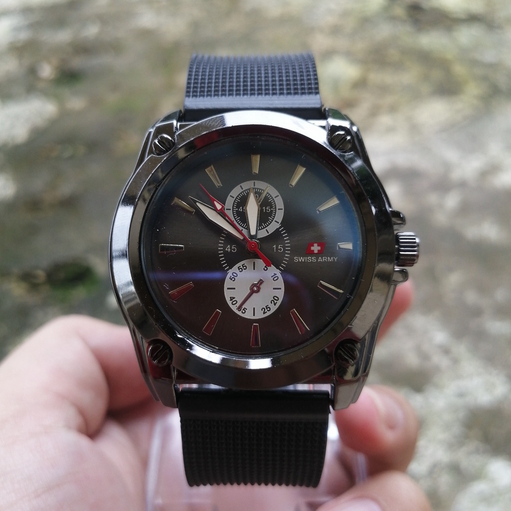 Jam Tangan Pria Sport Korea Quartz Analog Fashion Korea / Jam Tangan Pria Olahraga Chrono Import / Jam Tangan Cowok Karet Banjarbaru Banjarmasin Martapura  JT4