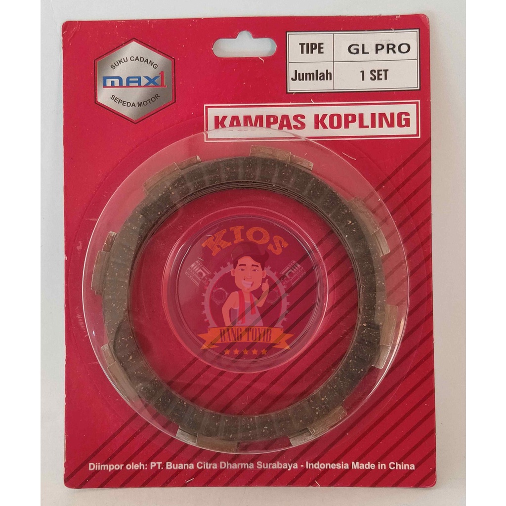 1set Kampas Plat Kopling Honda GL PRO 6pc (Max1)