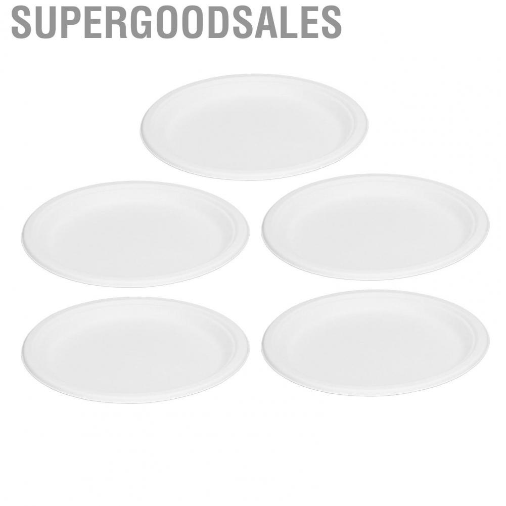 Supergoodsales Disposable Oval Paper Plates Freezerable for  Truck