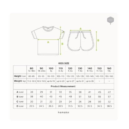 HAMAKO Short Set - Setelan Pendek Anak