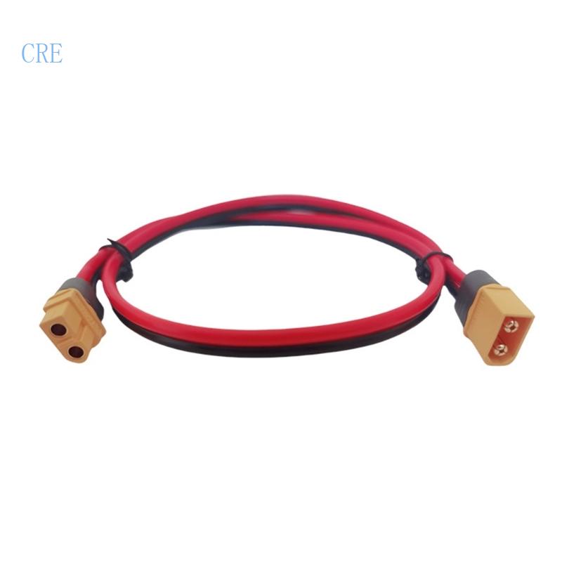 Cre 1PCS XT60 Male to Female Plug Kabel Ekstensi Memimpin Kawat Silikon 12AWG