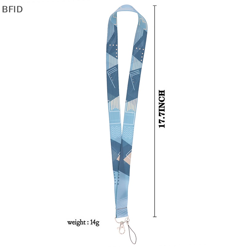 [BFID] Sederhana Lanyard Gantungan Kunci DIY Ponsel Leher Tali Lanyard ID Badge Holder Keychain Key Holder Belt Strap Rain Gay Tali Gantung [ID]