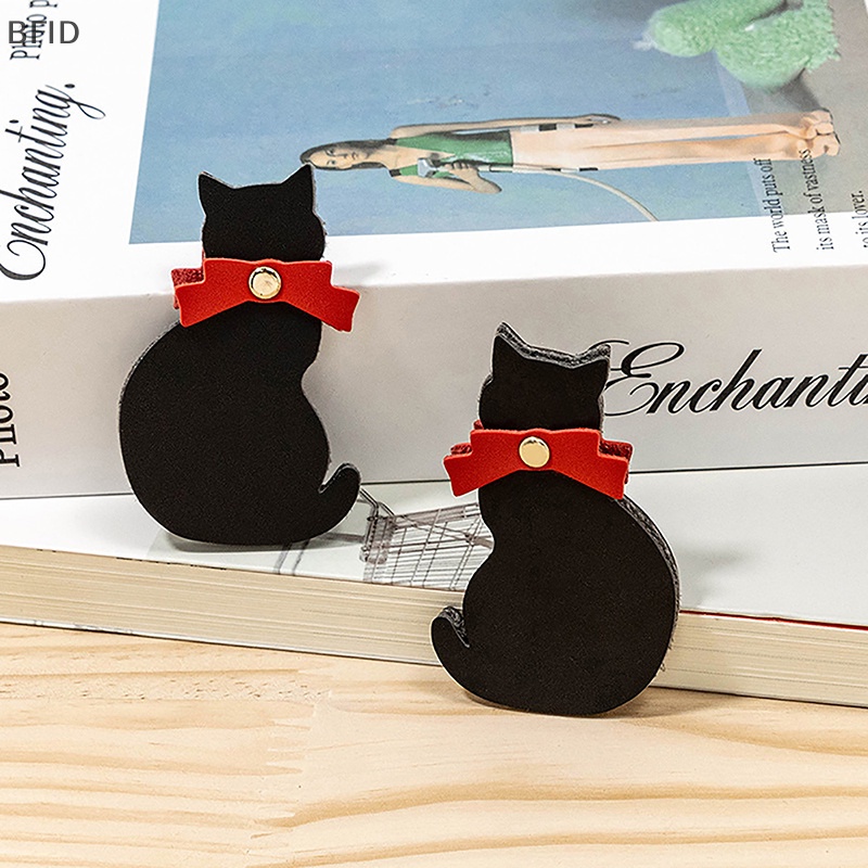 [BFID] Kualitas Tinggi PU Leather Cat Bookmark Siswa Membaca Kulit Halaman Buku Folder Hadiah Lucu Animal Mini Bookmark Untuk Pecinta Membaca [ID]