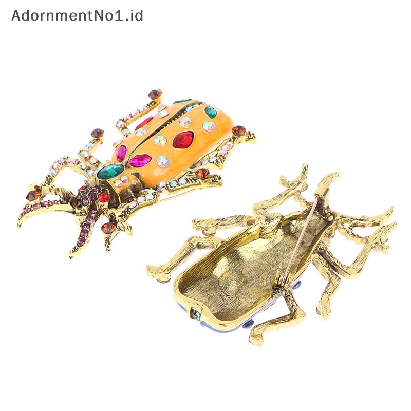 [AdornmentNo1] Enamel Bug kumbang bros untuk wanita musim panas Fashion Pin perhiasan bros Pin hadiah