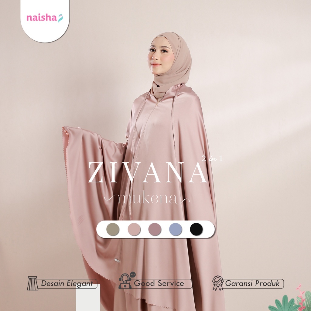 NAISHA OFFICIAL - Zivana Mukenah | Mukena Silk Mewah