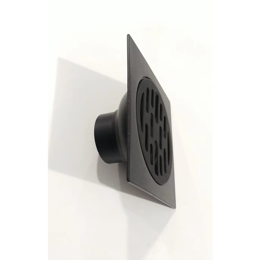 Saringan Got Stainless HITAM TW3501-Floor drain pembuangan filter air strainer black kamar mandi stenlis Black /S24