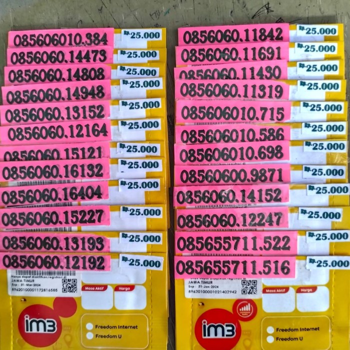 PROMO Terbatas Termurah Terbaik Kartu Perdana Cantik Indosat 4G 25k