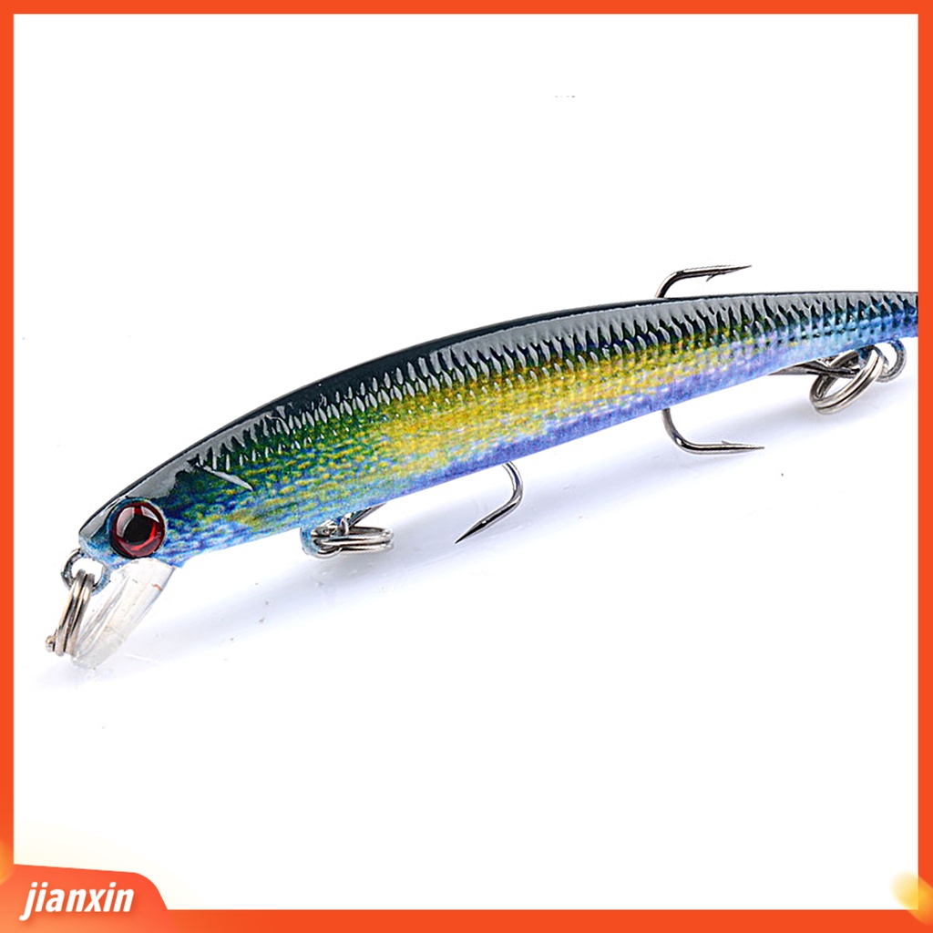 (In Stock) 7.3cm/3g Umpan Pancing Realistis Tajam Kait 3D Mata Tenggelam Ikan Kecil Buatan Umpan Keras Crankbait Untuk Outdoor