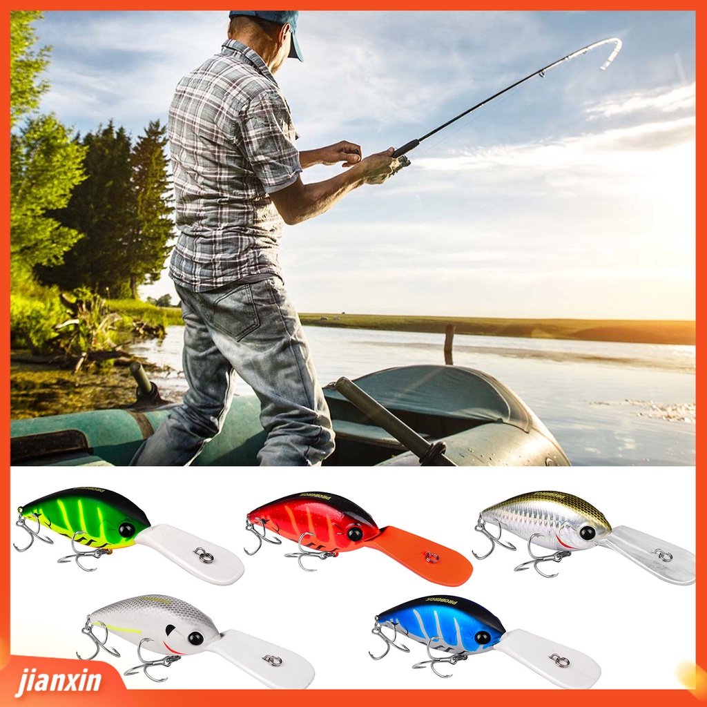 (In Stock) 12.5cm /24.5g Umpan Palsu 3D Simulasi Fisheye Tajam Kait Realistis Menggoda Angling Fatty Mengambang Batu Umpan Memancing Luar Ruangan