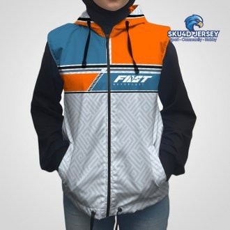 Rompi Printing Parasut Vest Sepeda VJS-01 Custom Fullprint - DILAPISI FURING, S