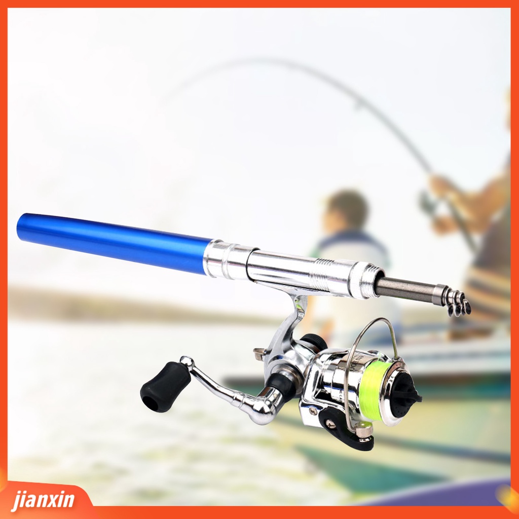 (In Stock) 1.4M Pocket Collapsible Outdoor Fishing Rod Tiang Bentuk Pulpen Mini Dengan Roda Gulungan