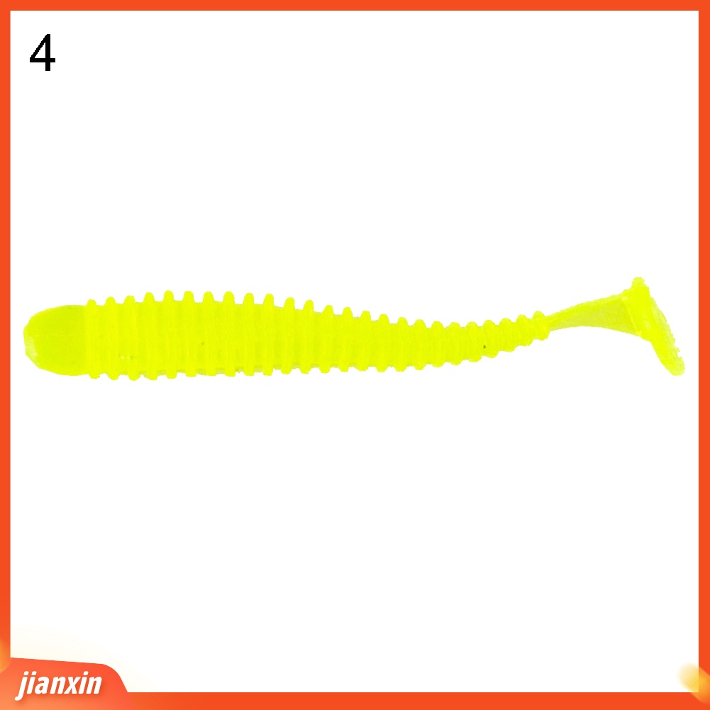 (In Stock) 10Pcs /Set Mini Memancing Buatan Lembut Hidup Umpan Wobbler Cacing Renang Umpan