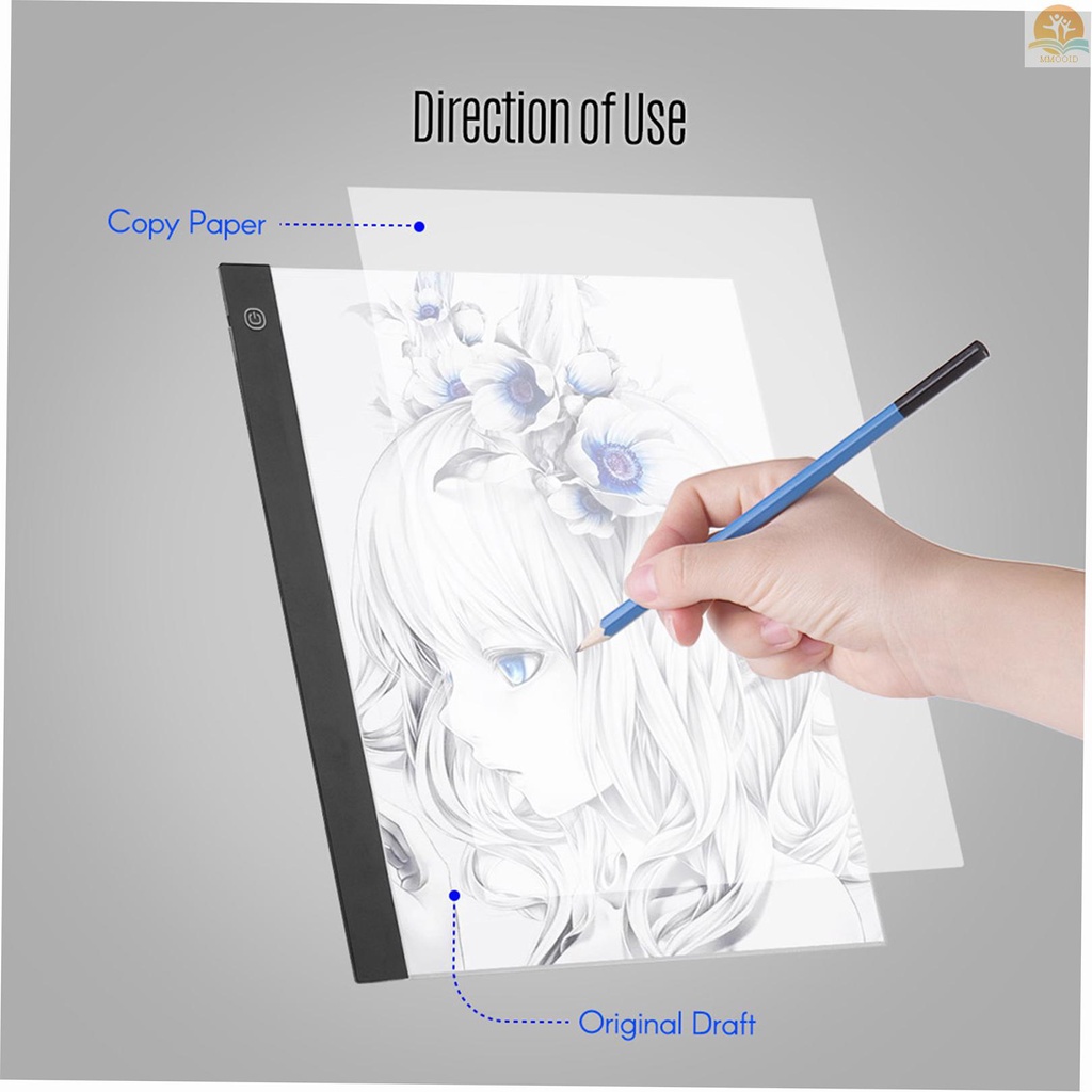 In Stock LED A3 Light Panel Graphic  Light Pad Digital  Copyboard with 3-level Dimmable Brightness for Tracing Drawing Copying Viewing Diamond Jewel Paint Supplies