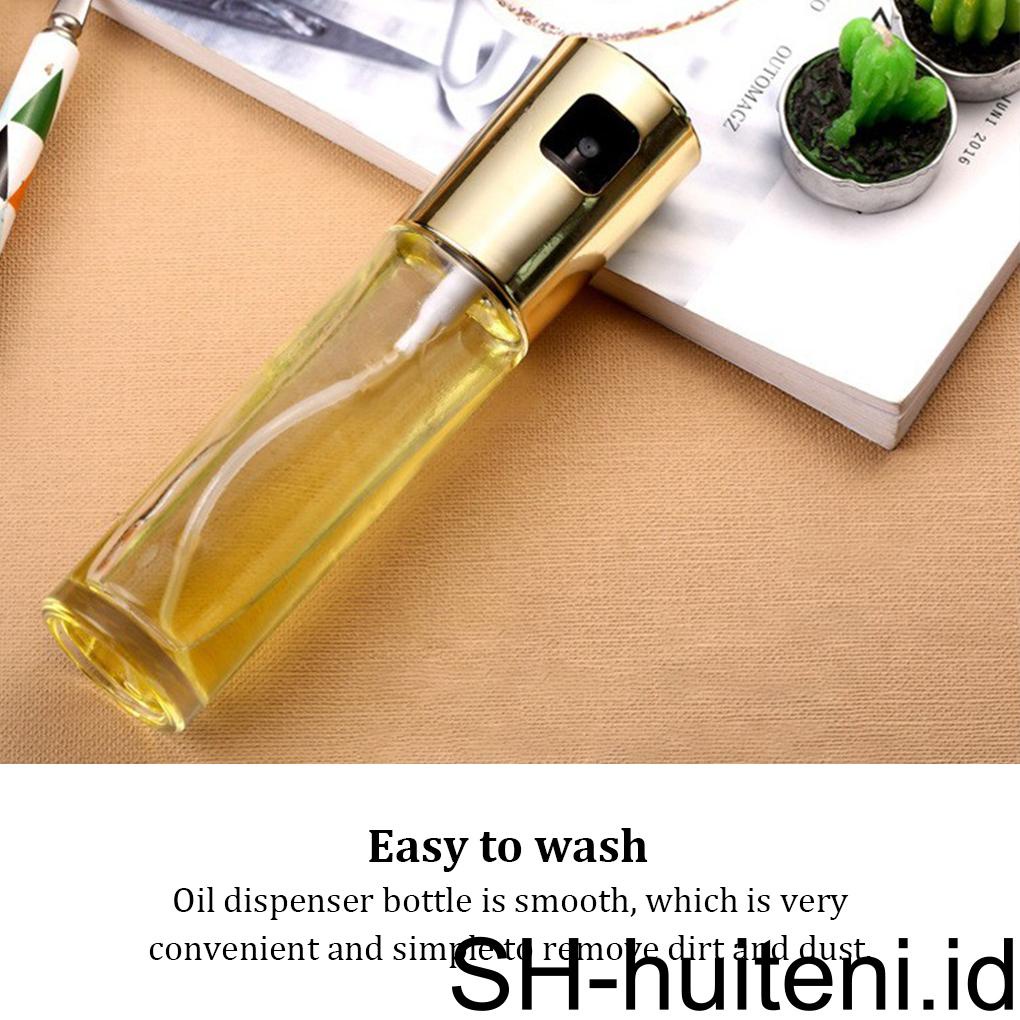 Oil Sprayer Kaca Antislip Rumah Tangga Dapur Masak Semprot Botol Halus Reusable Washable Sauce Dispenser Aksesoris