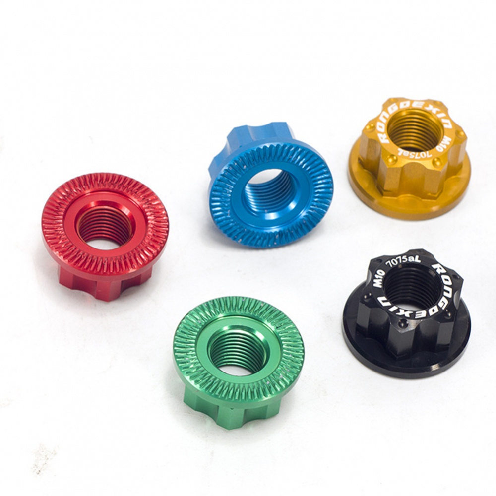 Mur As Roda Sepeda M10 Mur Roda Belakang Merah Tradisional As Roda Aluminium Alloy