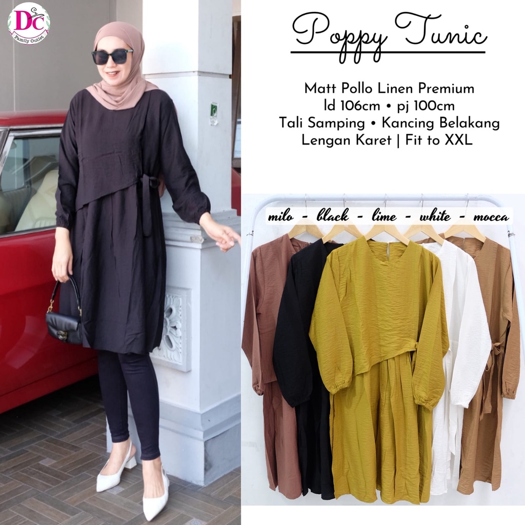 Pakaian Baju Busana Wanita POPPY TUNIC by DC 04/07 AS B126