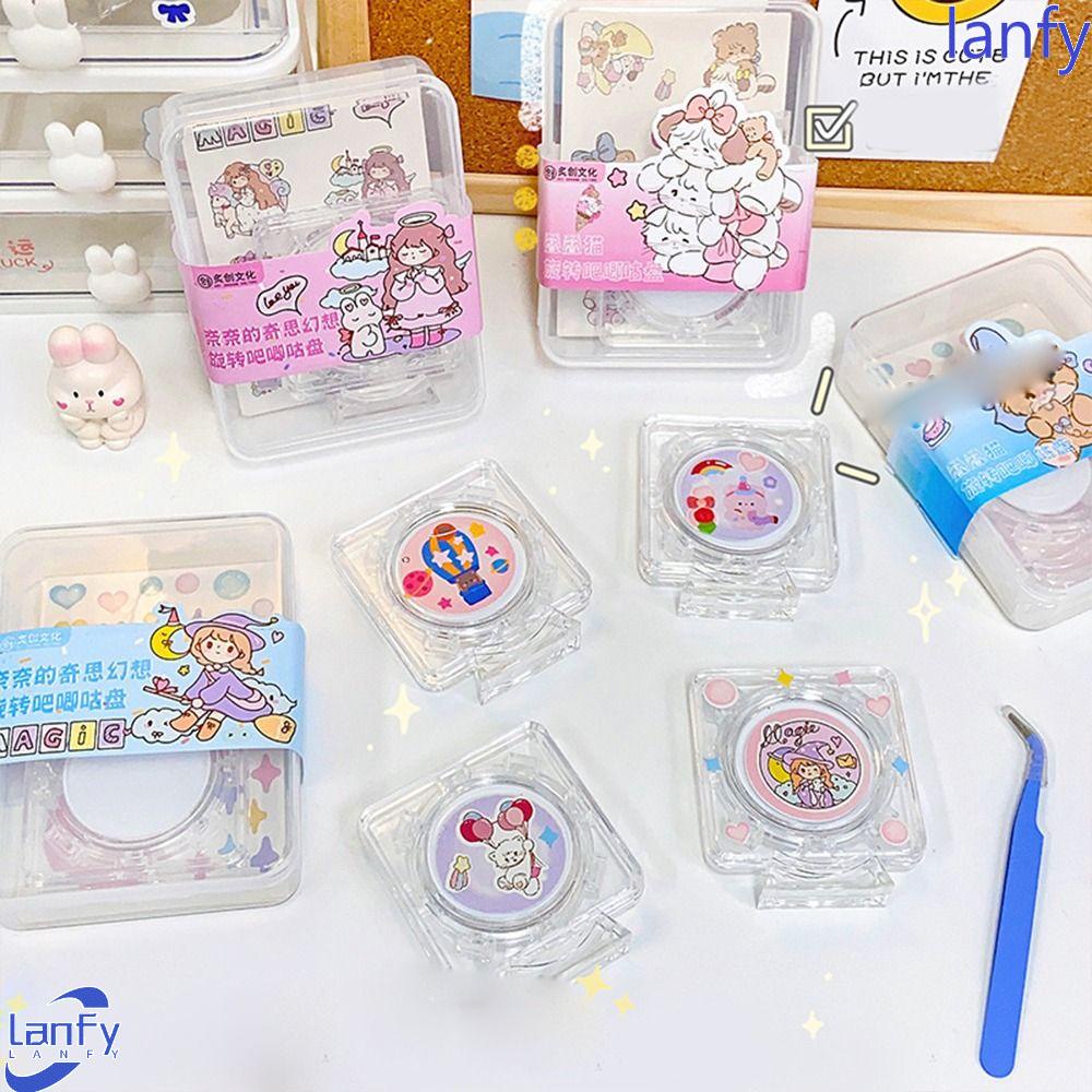 LANFY Diy Goo Set Kartu Akrilik Handmade Scrapbooking Mainan Anak Tangan Akun Alat Tulis Photocard Holder