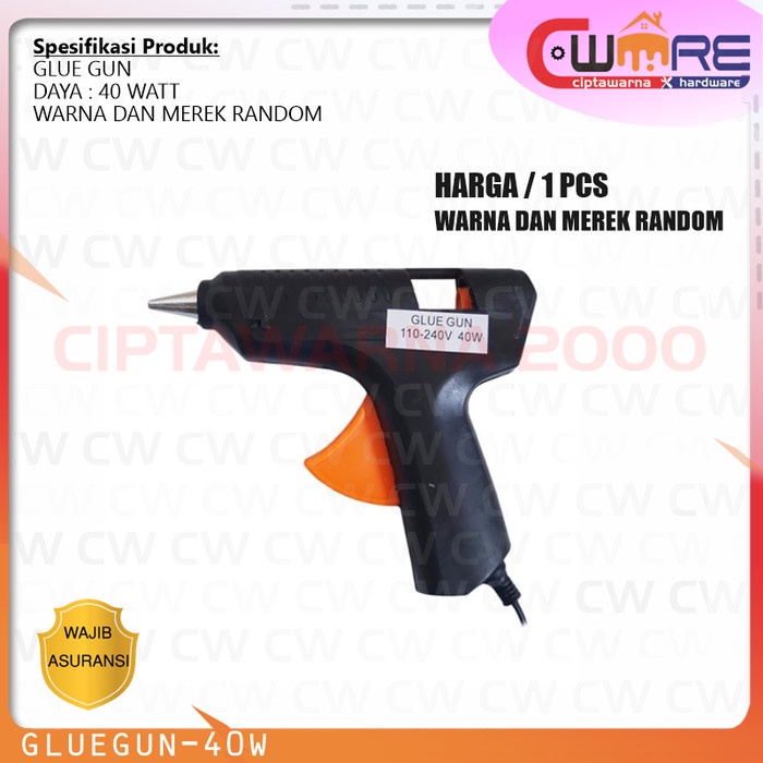 

Glue Gun Alat Lem Tembak Bakar Listrik Besar 40 Watt - MFN Cw2227