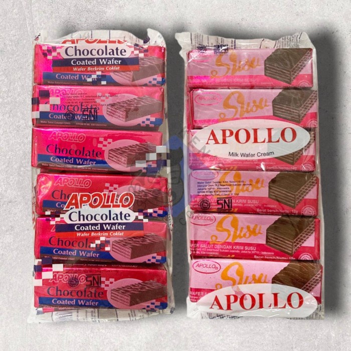 

Apollo Wafer 144 Gram/ Wafer Enak dan Murah / Apollo Susu dan Coklat