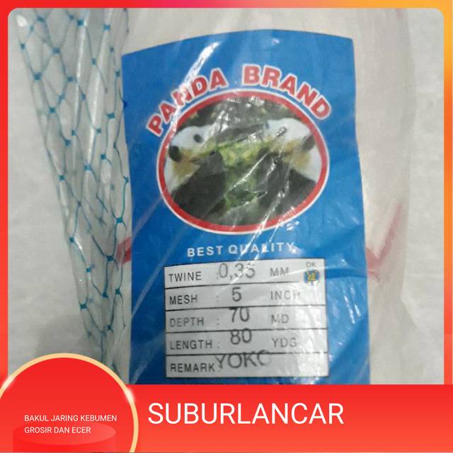jaring ikan 4 dan 5 inchi 0.35 70/80 yoko panda