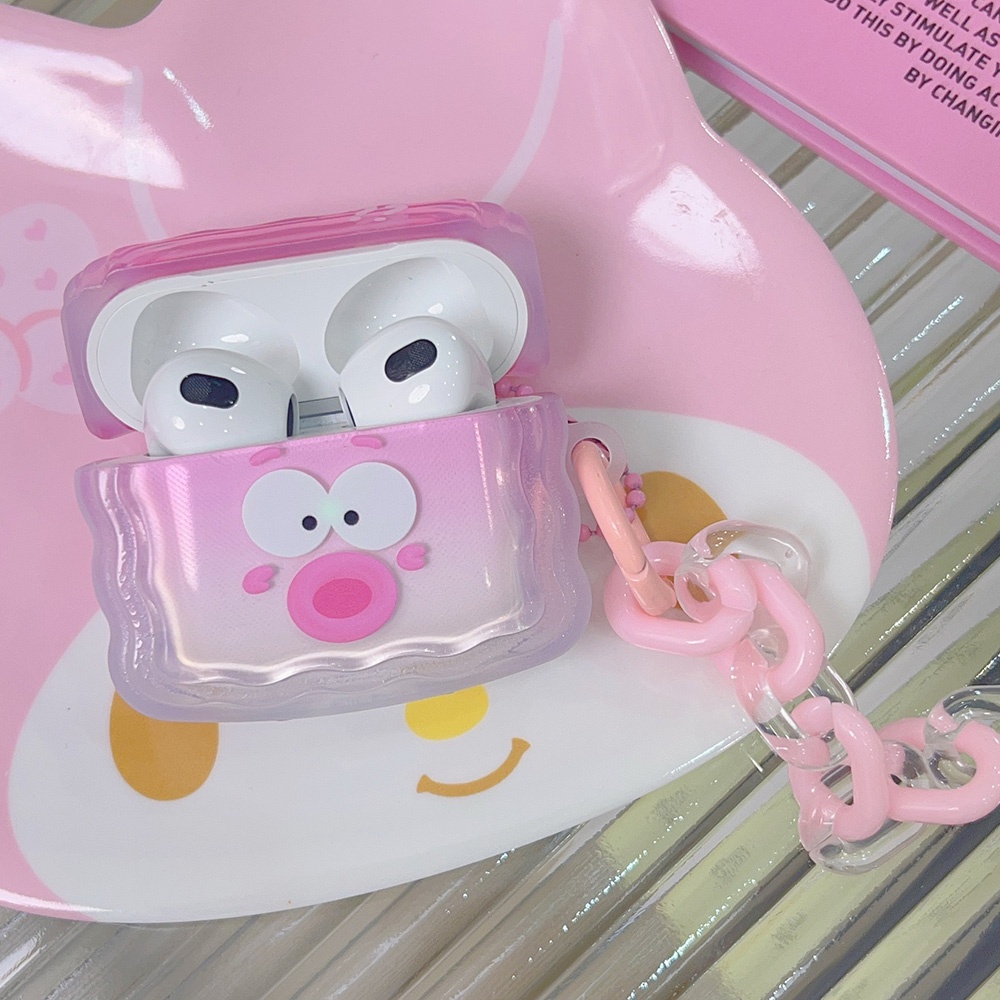 Lovely Couple Bluetooth Earphone Case Cocok Untuk Airpods1/2 Apple Pelindung Earphone Nirkabel Pro 3rd Generation