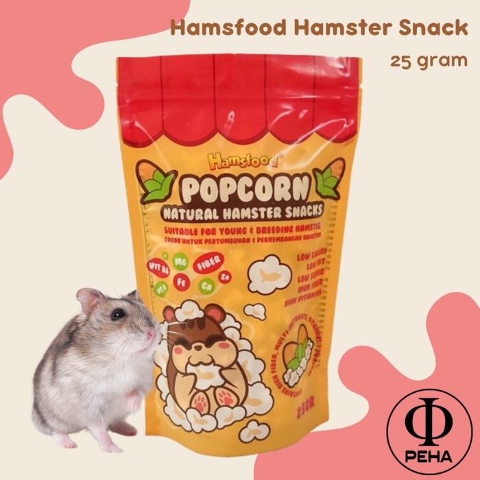 Hamsfood Snack Hamster Cemilan Hamster Makanan Popcorn Hamster
