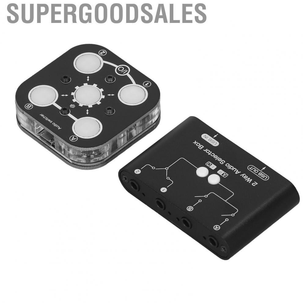 Supergoodsales 2 Way Selector Box Split Type USB Powered  Interference Splitte Mixer