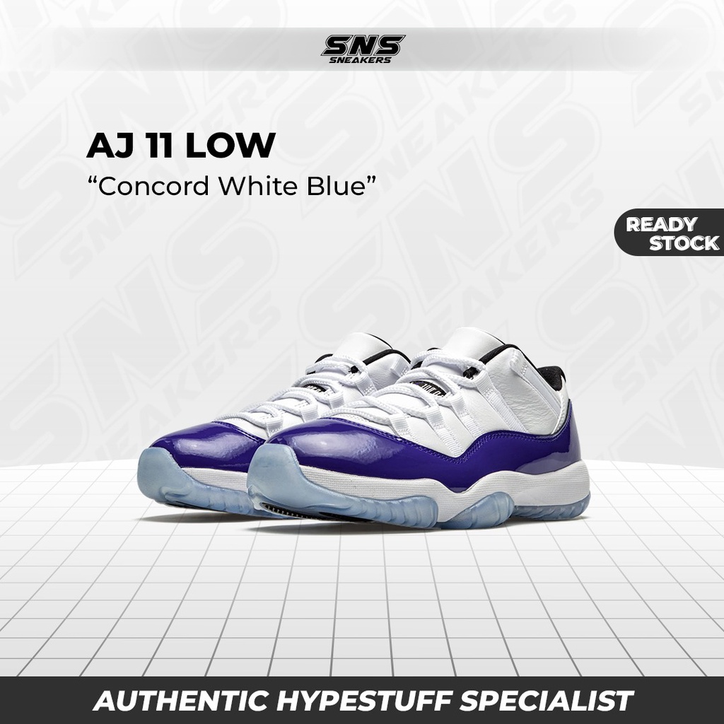 Nike Air Jordan 11 Low Concord White Blue 100% W Original Authentic