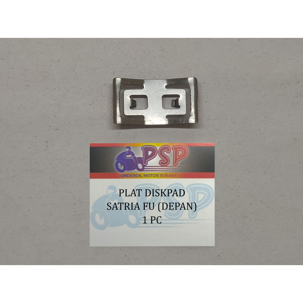 Plat Diskpad Satria FU (Depan) -  Tahanan Plat Seng Dispat Dispad Kampas Rem Suzuki Shogun Smash