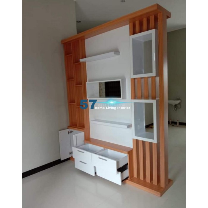 Lemari Penyekat Ruangan - Partisi Minimalis Berbahan HPL