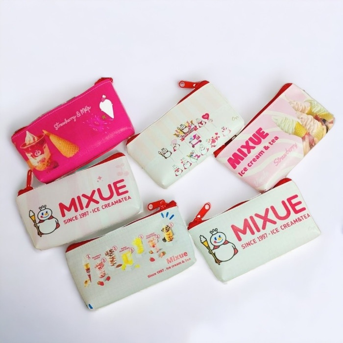 

Pouch Mixue Kotak Pensil Mini Tempat Penyimpanan Make Up Serbaguna DSS