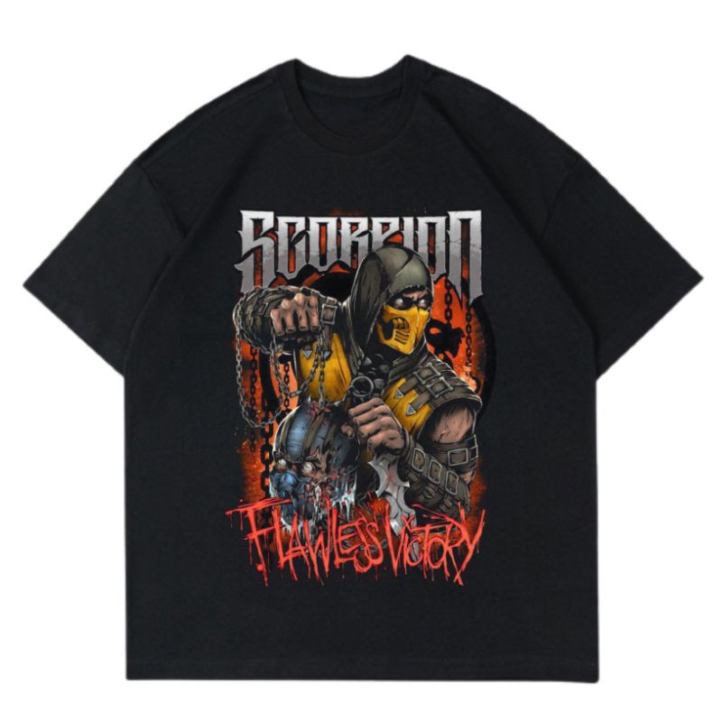 T-SHIRT | OVERSIZE | SCORPIO X SUBZERO | FLAWLES VICTORY | KAOS BAJU | TSHIRT BOOTLEG | KAOS PRIA | 
