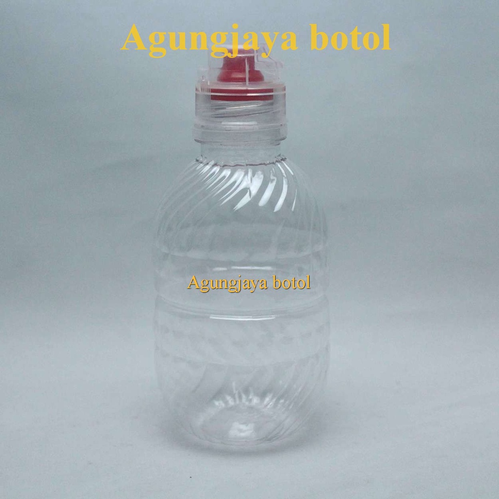 Botol Pet 250 ml Ulir Natural Tutup Aqua Exlusive / Botol Plastik / Botol Aqua / Botol Amdk / Botol 