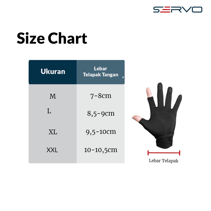 Sarung Tangan Motor SERVO 09 STRETCH Touchscreen Water Resistant Glove