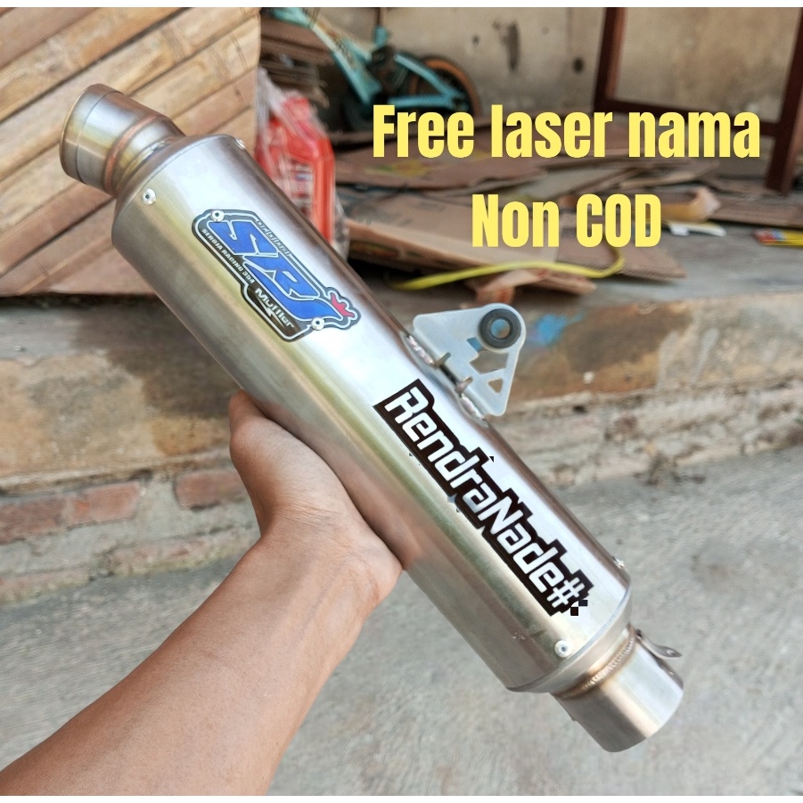 slincer knalpot racing srj racing 354 bulat jenong 30 cm inlet 50 mm ngebas adem padet bukan d.o.s o