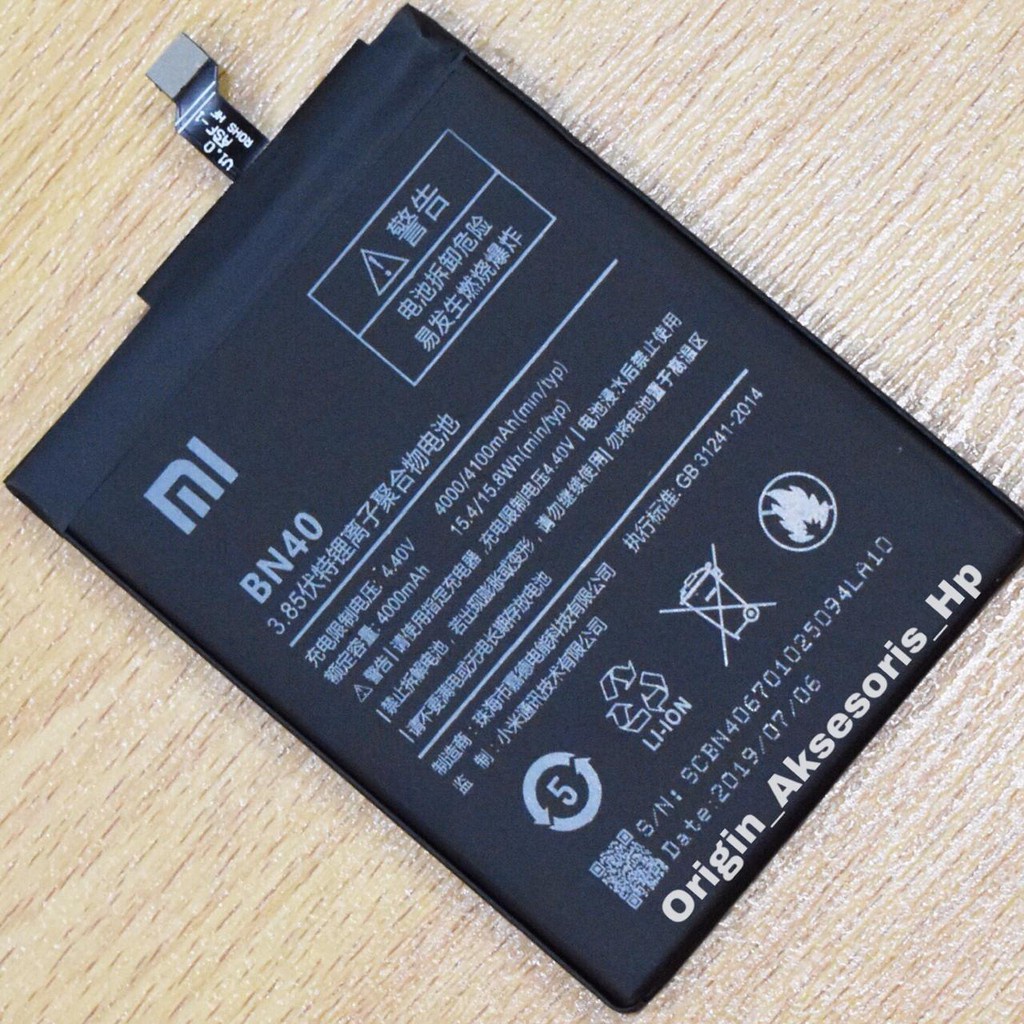 (Makassar) BN40 Baterai Xiaomi Redmi 4 Pro - Redmi 4 Prime BN40 100% Batre Hp BN 40
