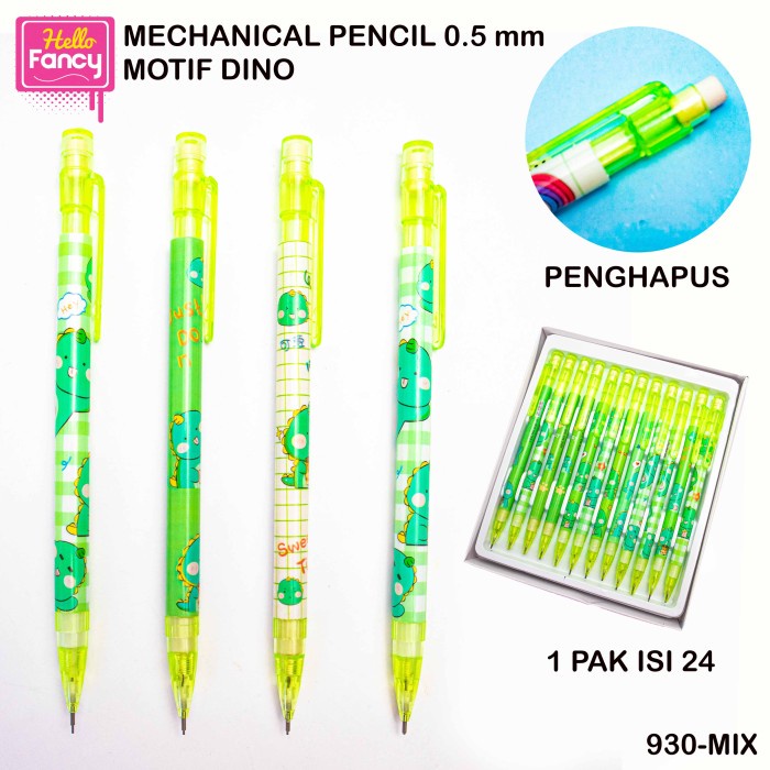 

Pensil Mekanik 0.5 mm Lucu Karakter / Mechanical Pencil 1 PCS