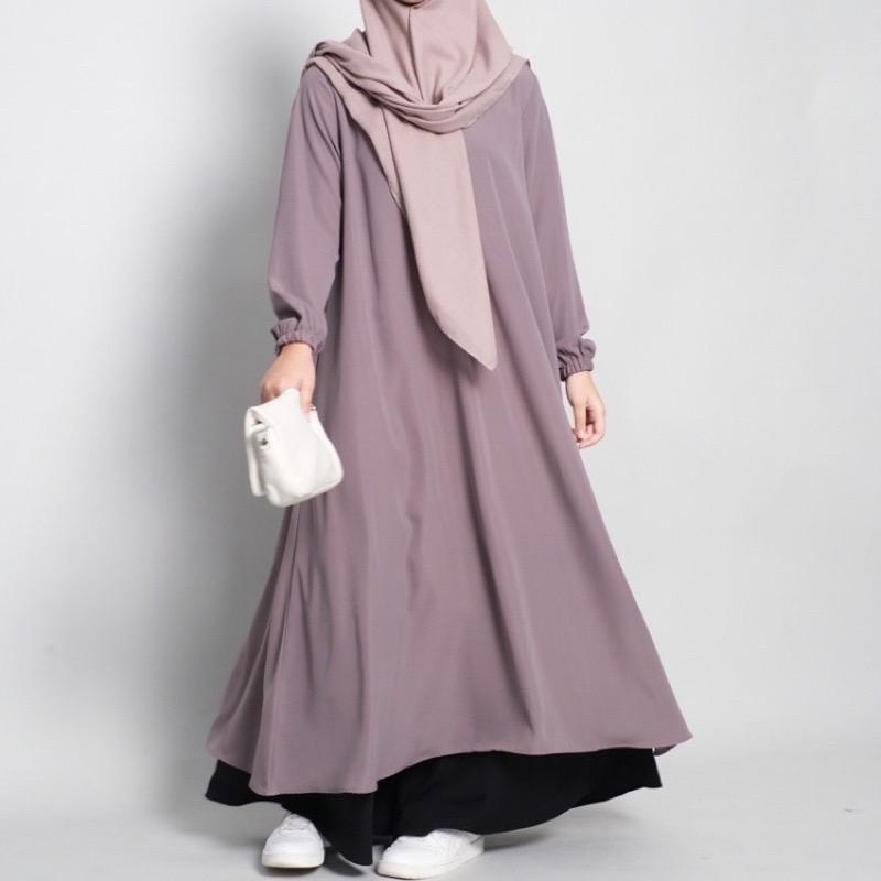Tunik Dress By Kamila | Gamis Busui | Long Tunik Abaya Kekinian