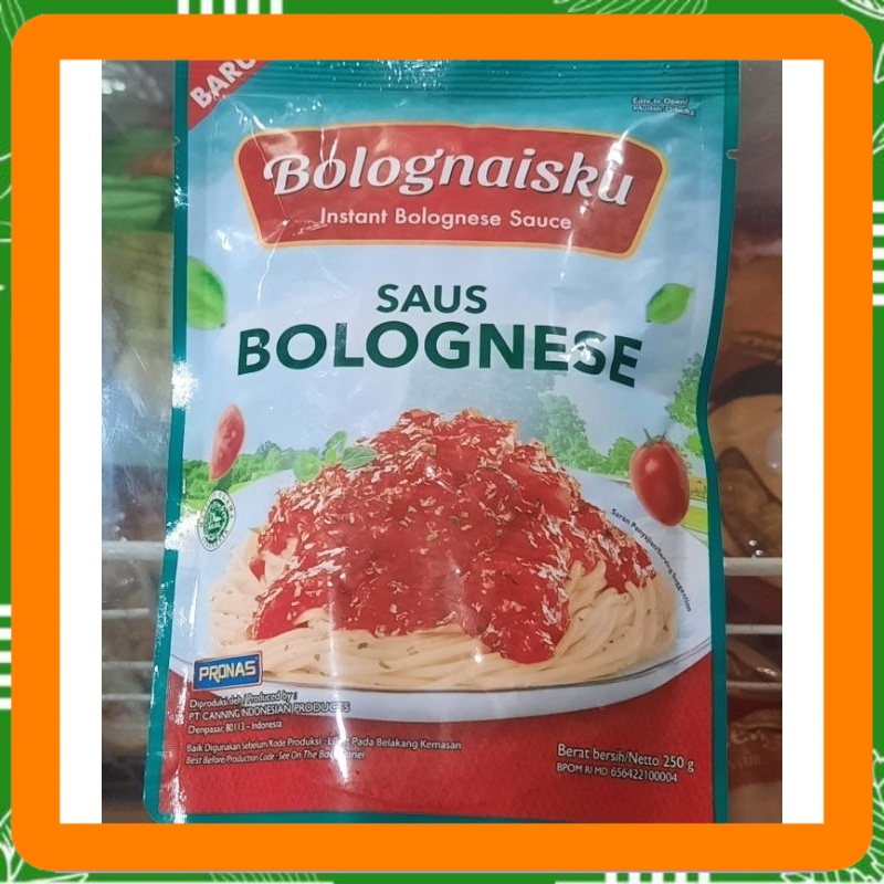 

pronas saus spagheti bolognese daging sapi 195 gr. Dan 250 gr Best Seller