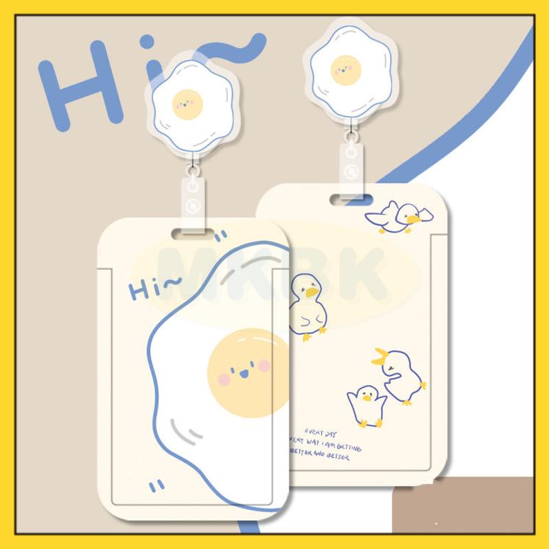 

⭐ MKBK ⭐ New ID Card Holder Cartoon Card Sleeve Photocard Pelindung Kartu Case Tali Lanyard Card Holder Foto Dengan Gantungan Kunci School ID Work ID Card Holder Kartu Metro Kartu Bus Cover Kartu Bank